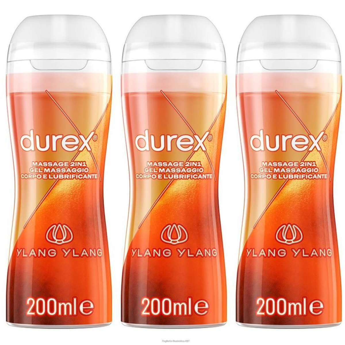 Compra Online durex massage 2in1 gel massaggio corpo e lubrificante 3x200 ml lubrifi e Trova il miglior prezzo