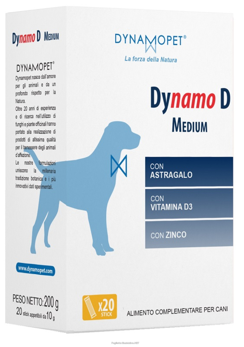 Compra Online dynamo d medium mangime complementare per il supporto delle difese naturali del cane medio 20 stick da 10 grammi e Trova il miglior prezzo