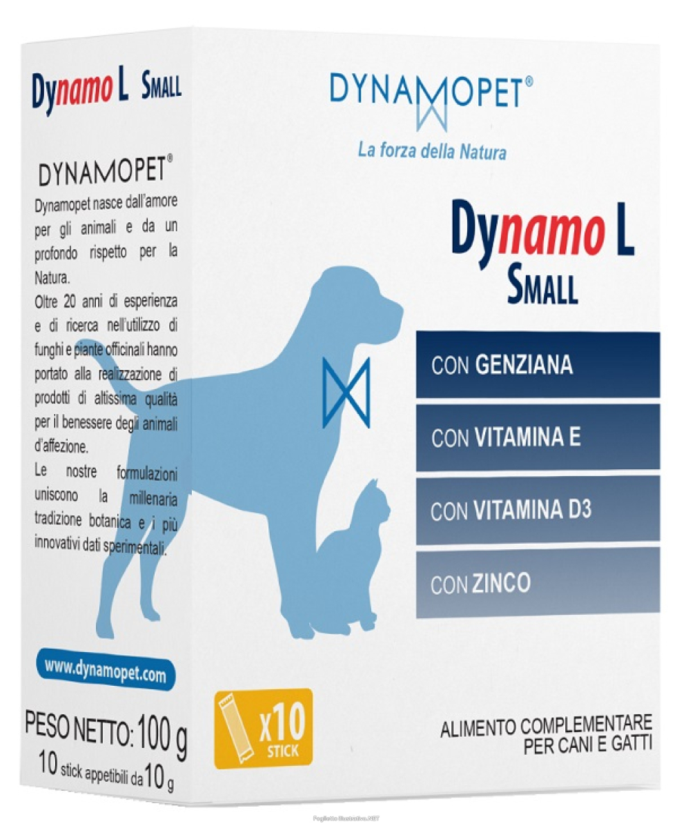 Compra Online dynamo l small mangime complementare per vitalità ed energia del cane piccolo 10 stick da 10 grammi e Trova il miglior prezzo
