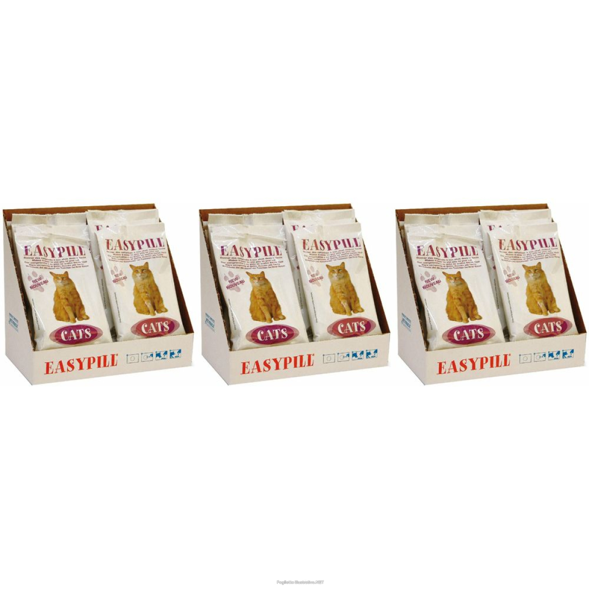 Acquista Online easypill cat sacch 40g set da 3 3x40 g e Cerca l'offerta più bassa