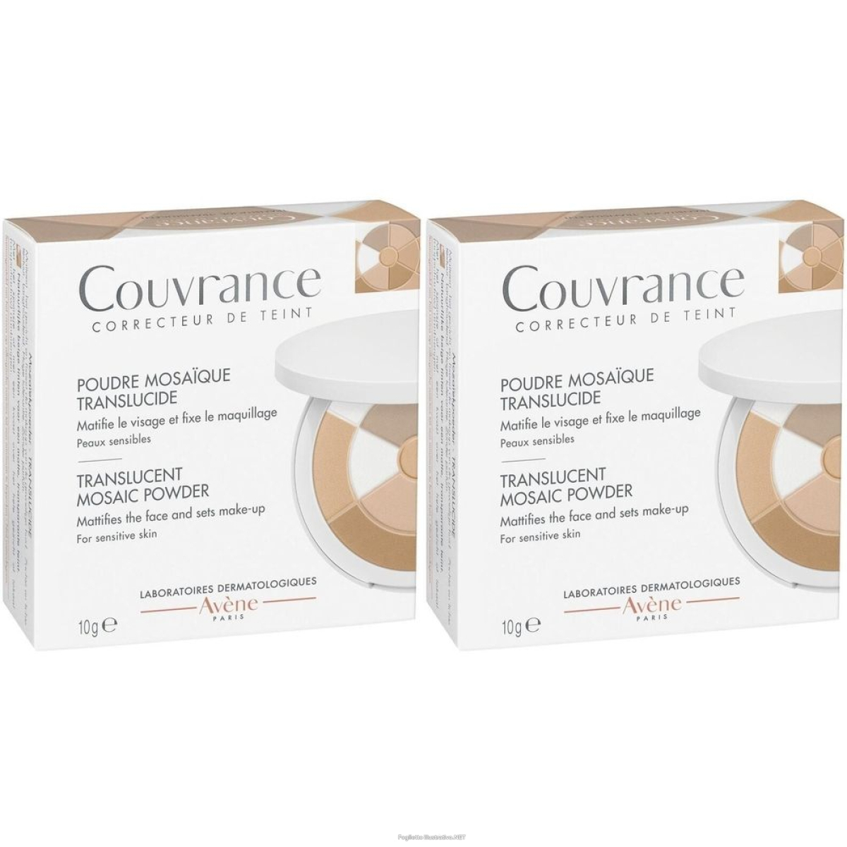Acquista Online eau thermale avène couvrance cipria mosaico traslucida set da 2 2x10 g e Cerca l'offerta più bassa