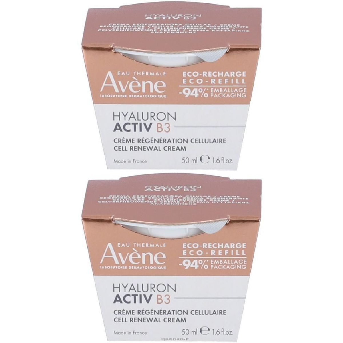 Acquista Online eau thermale avene crema viso hyaluron activ b3 ricarica 2x50 ml e Cerca l'offerta più bassa