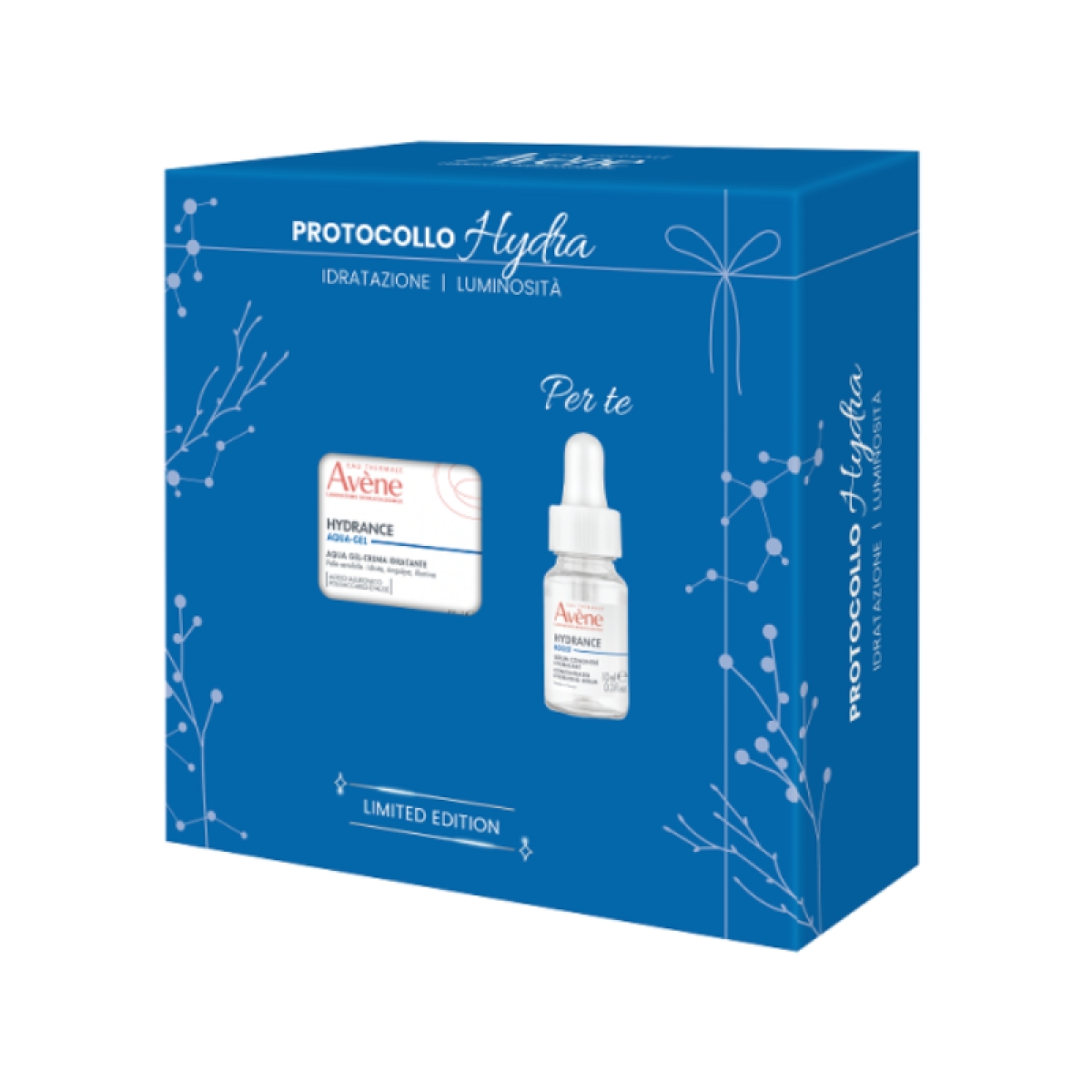 Acquista Online Eau thermale avène hydrance cofanetto natale aqua-gel + in omaggio siero boost concentrato 10 ml trattamento idratante pelli disidratate e Cerca l'offerta più bassa