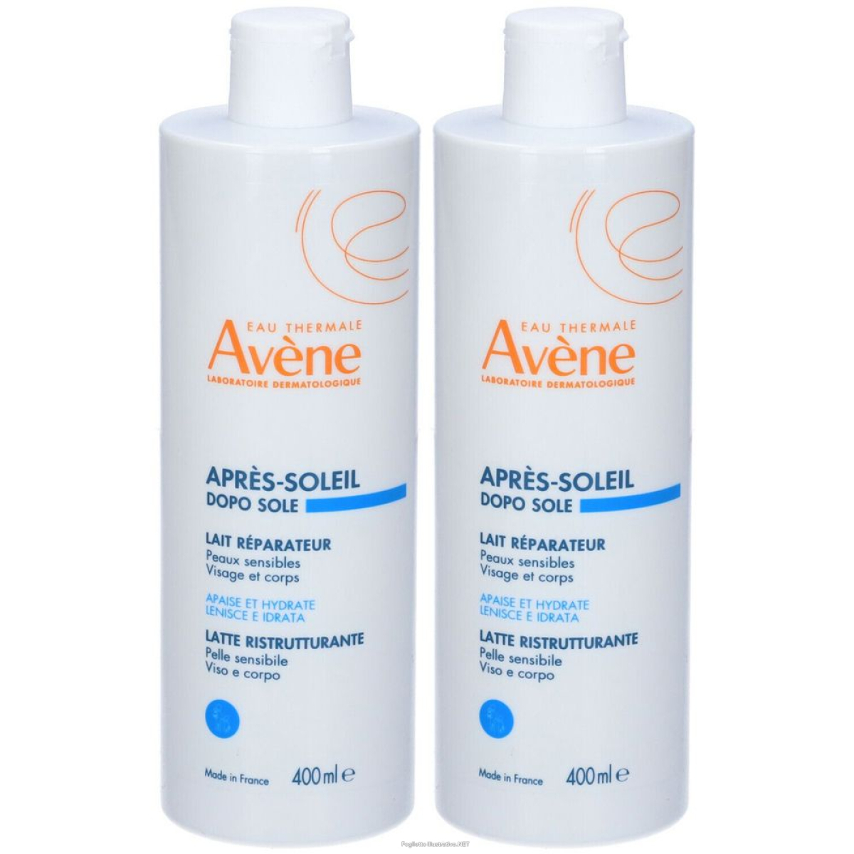 Acquista Online eau thermale avène latte doposole ristrutturante set da 2 2x400 ml lat e Cerca l'offerta più bassa