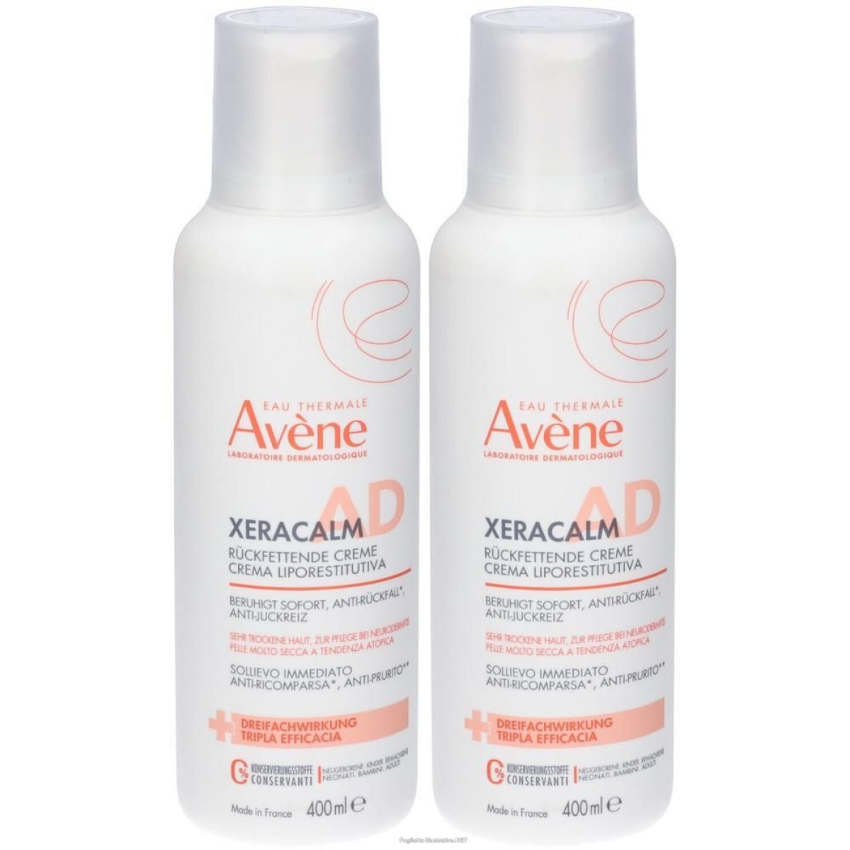 Acquista Online eau thermale avene xeracalm ad crema liporestitutiva 2x400 ml e Cerca l'offerta più bassa