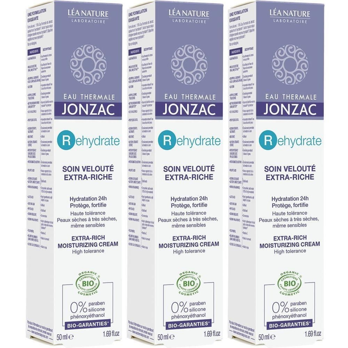 Acquista Online Eau thermale jonzac crema extra-ricca idratante rehydrate 3x50 ml crem e Cerca l'offerta più bassa