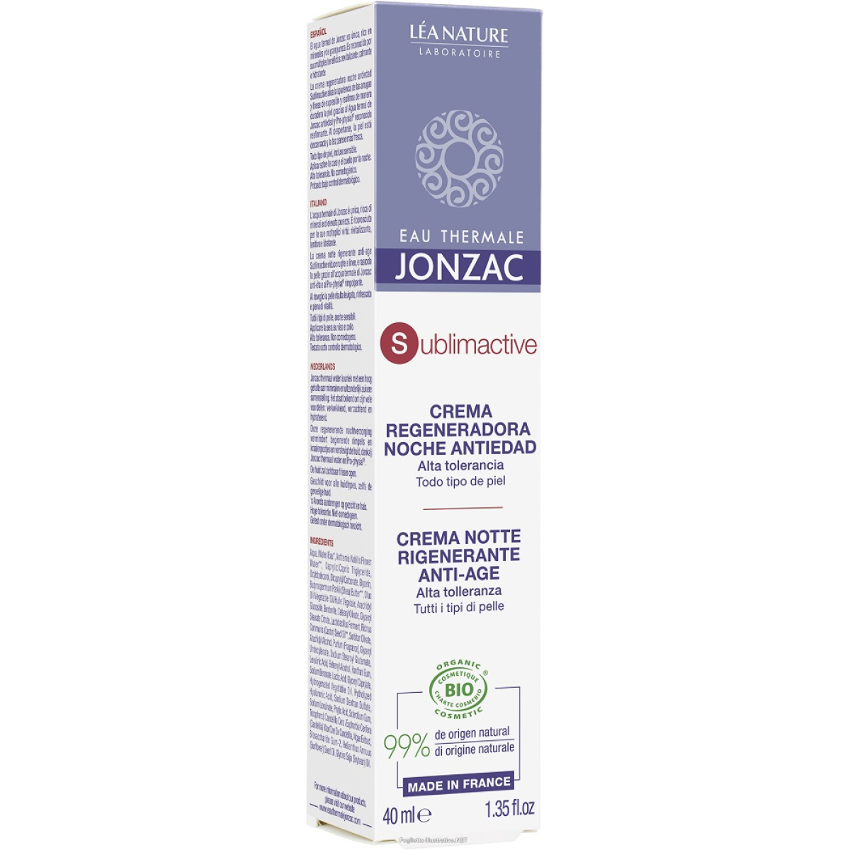 Acquista Online eau thermale jonzac sublimactive crema notte rigenerante anti-age 40 ml e Cerca l'offerta più bassa