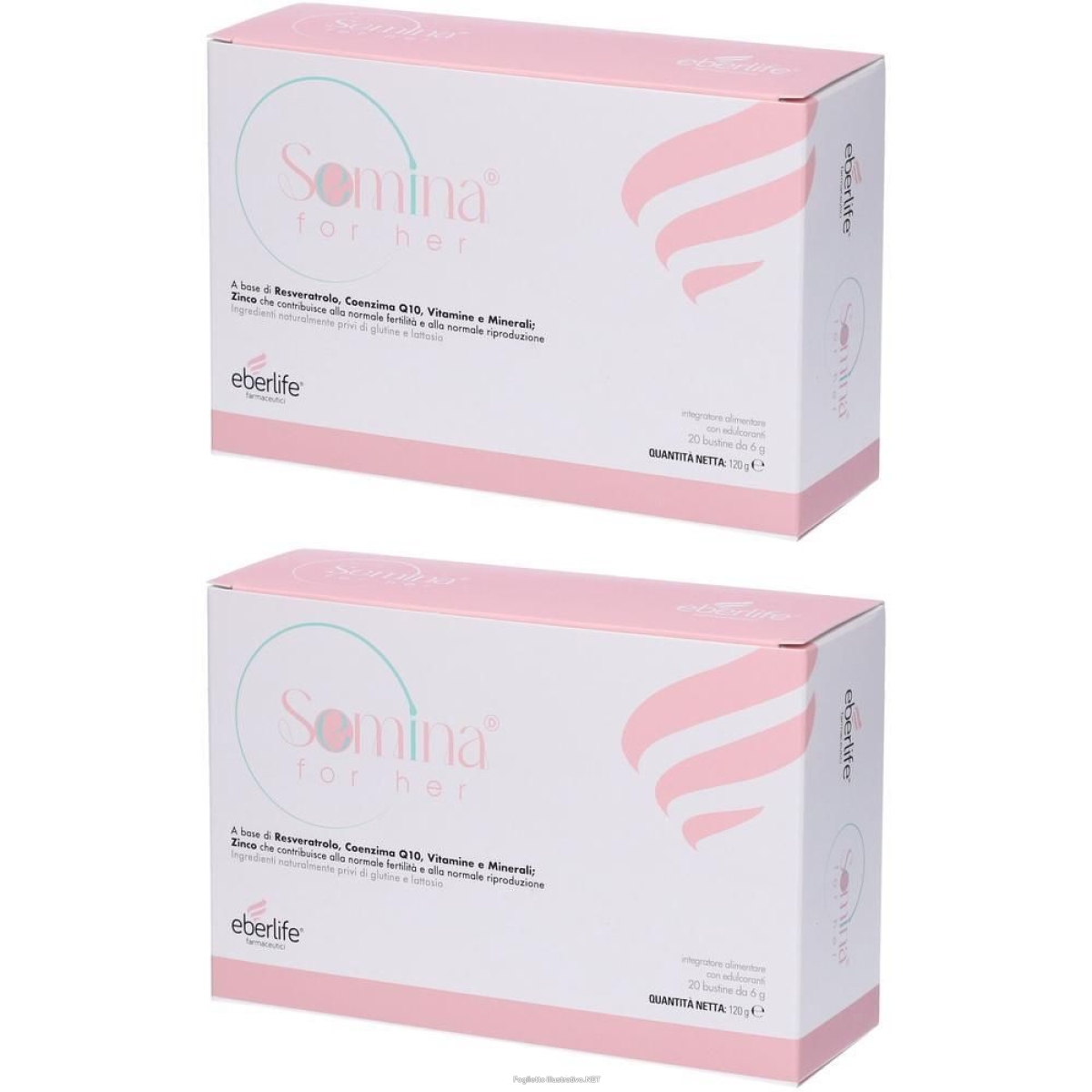 Acquista Online eberlife semina for her bustine 2x120 g polvere per soluzione orale e Cerca l'offerta più bassa