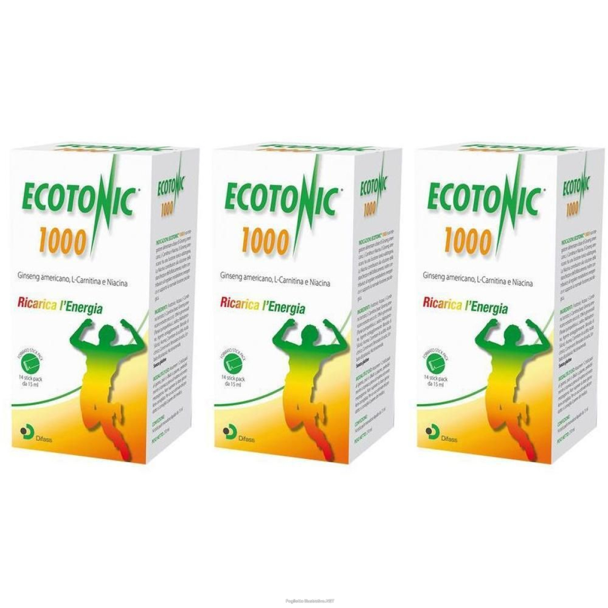 Acquista Online ecotonic 1000 14 stick pack 15 ml 3x210 ml soluzione orale e Cerca l'offerta più bassa