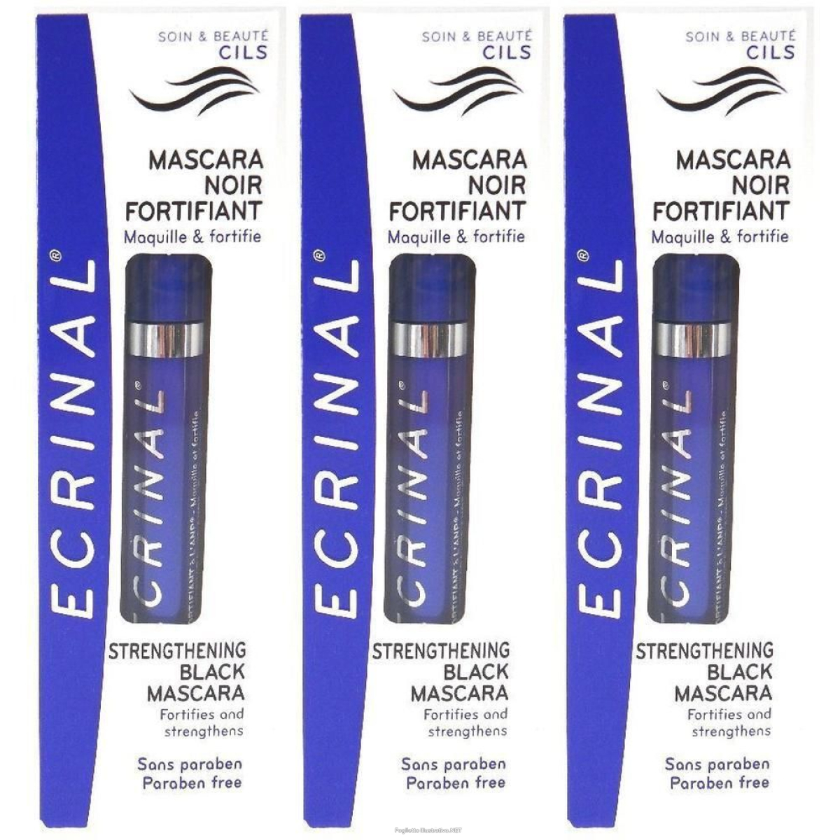 Acquista Online ecrinal mascara rinforzante nero 8 ml 3x8 ml e Cerca l'offerta più bassa