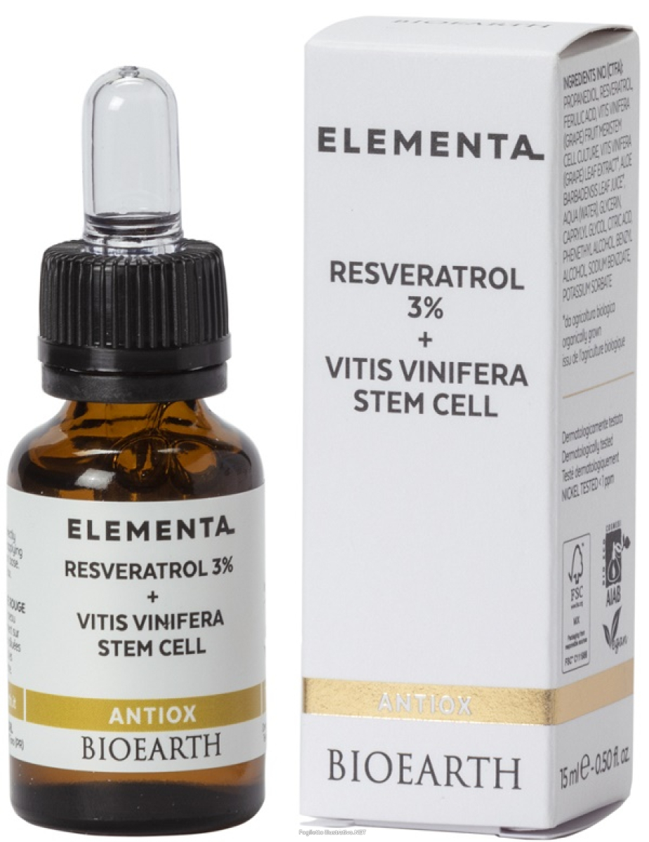 Acquista Online elementa resveratrol 3% + vitis vinifera stem cell 15 ml e Cerca l'offerta più bassa