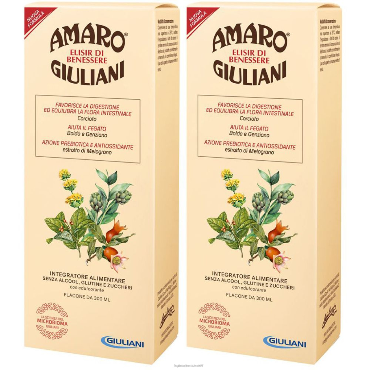 Acquista Online elisir di benessere amaro giuliani set da 2 2x300 ml soluzione orale e Cerca l'offerta più bassa