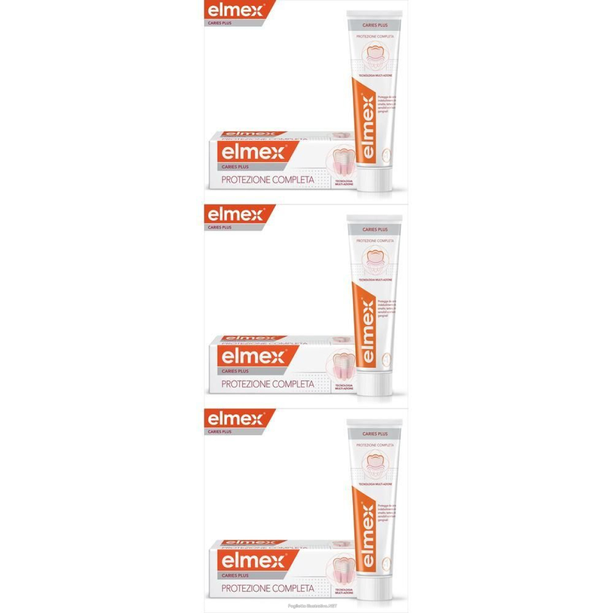 Acquista Online elmex dentifricio caries plus protezione completa 75 ml 3x75 ml e Cerca l'offerta più bassa