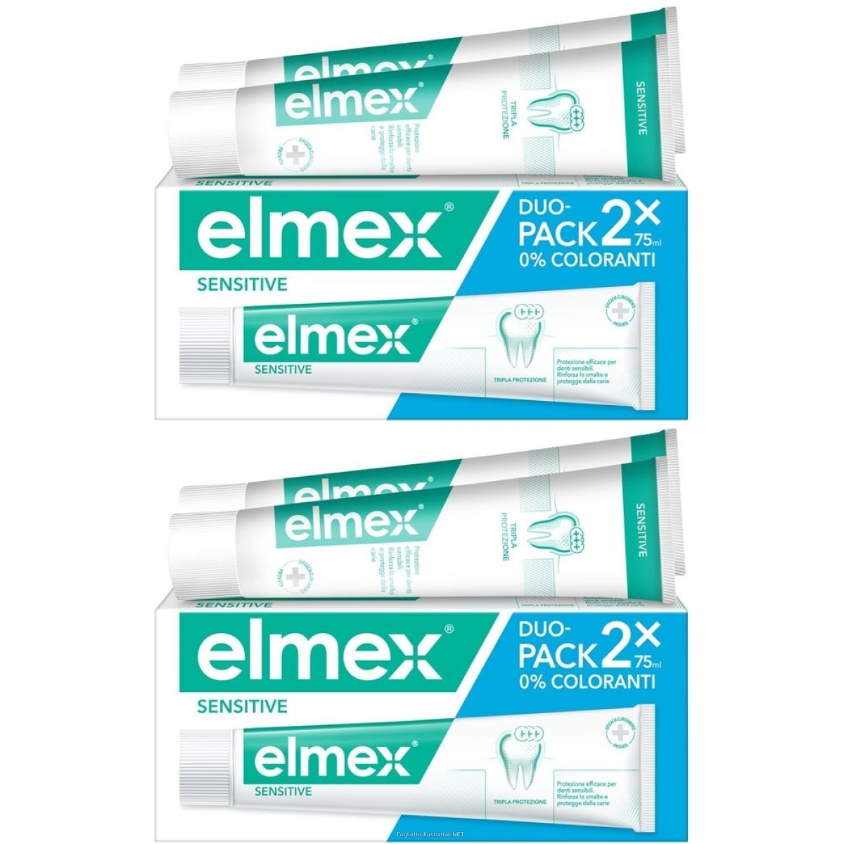 Acquista Online elmex® dentifricio sensitive denti sensibili 2x75 ml set da 2 2x2x75 m e Cerca l'offerta più bassa