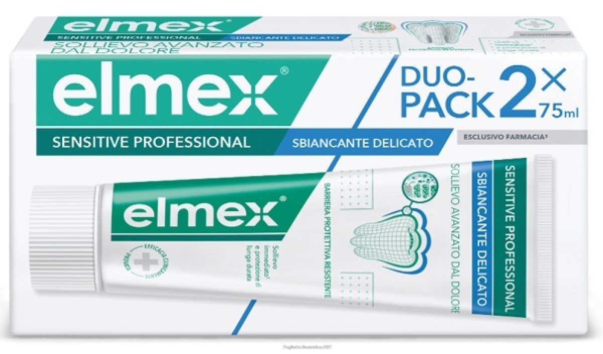 Acquista Online elmex - sensitive dentifricio sbiancante delicato denti sensibili confezione 2 pezzi e Cerca l'offerta più bassa