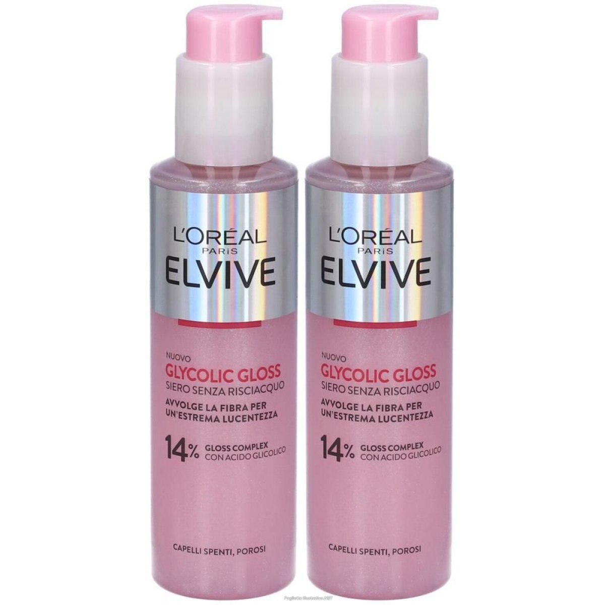 Acquista Online elvive glycolic gloss siero senza risciacquo capelli spenti porosi 2x1 e Cerca l'offerta più bassa