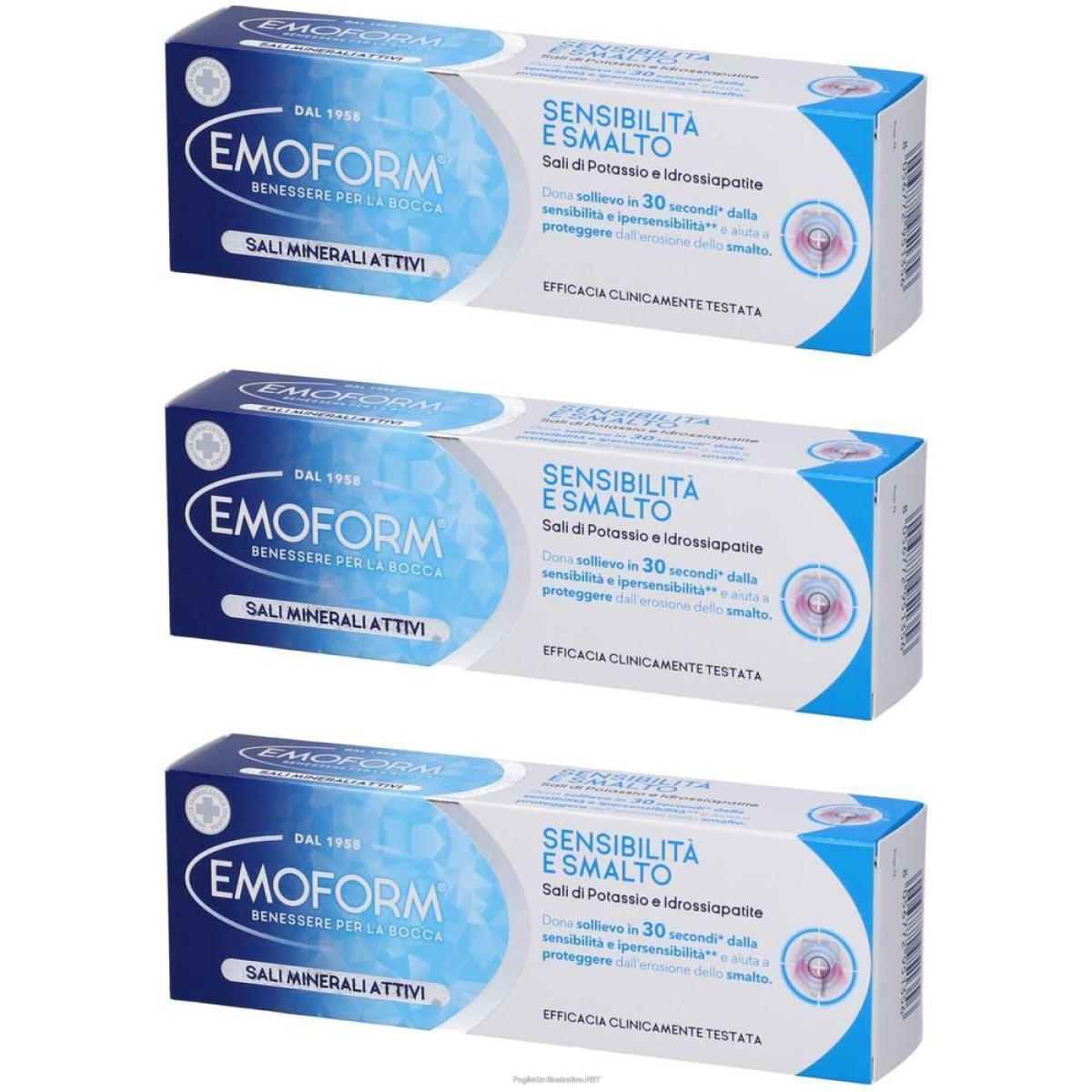 Acquista Online emoform dentifricio sensibilità e smalto 3x75 ml e Cerca l'offerta più bassa