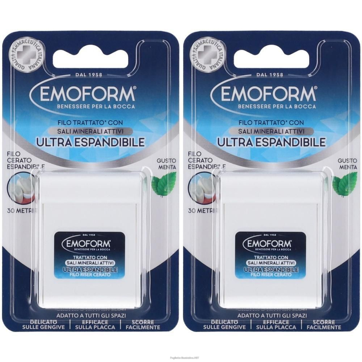 Acquista Online emoform filo interdentale ultra espandibile 2x1 st e Cerca l'offerta più bassa