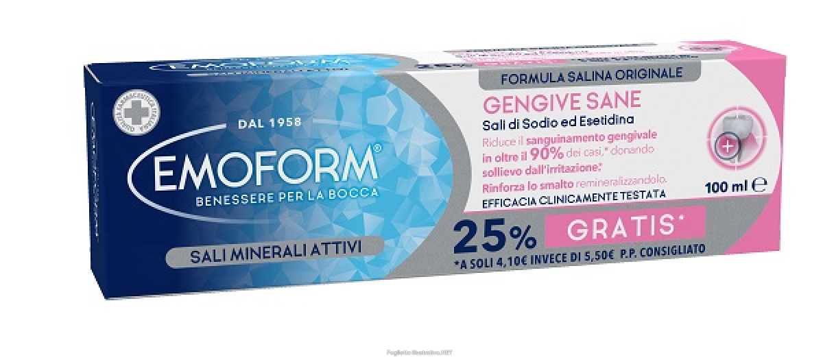 Acquista Online emoform gengive sane riduce sanguinamento gengivale dentifricio 100ml e Cerca l'offerta più bassa