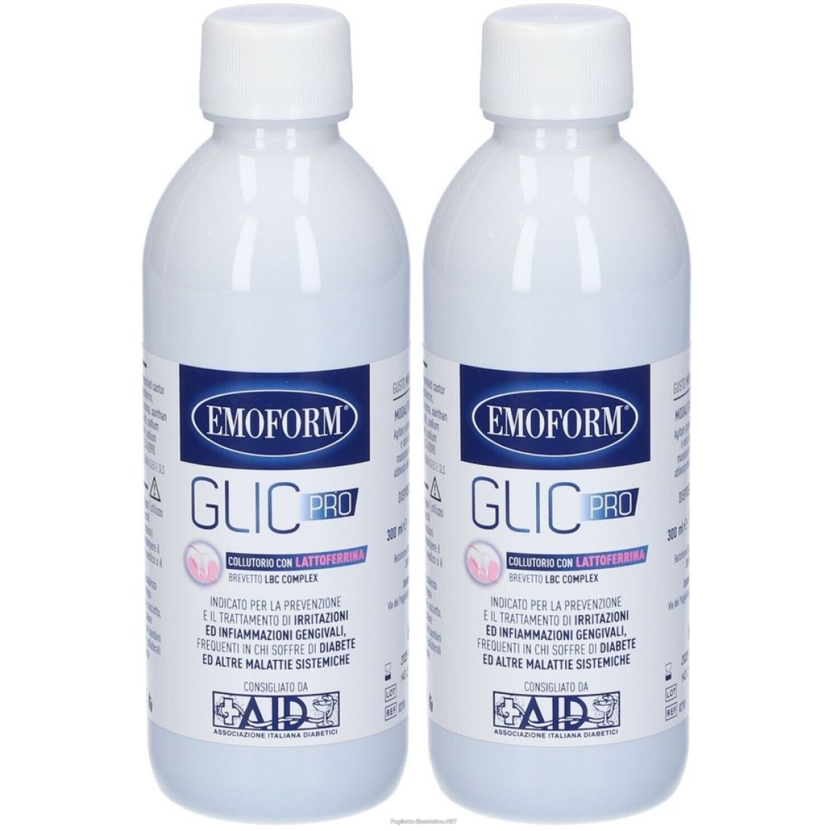 Acquista Online emoform glic pro set da 2 2x300 ml collutorio e Cerca l'offerta più bassa
