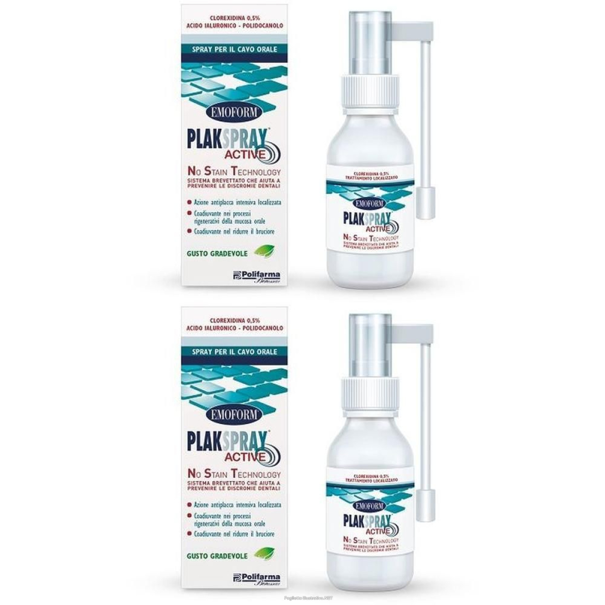 Acquista Online emoform plak spray active 2x50 ml e Cerca l'offerta più bassa