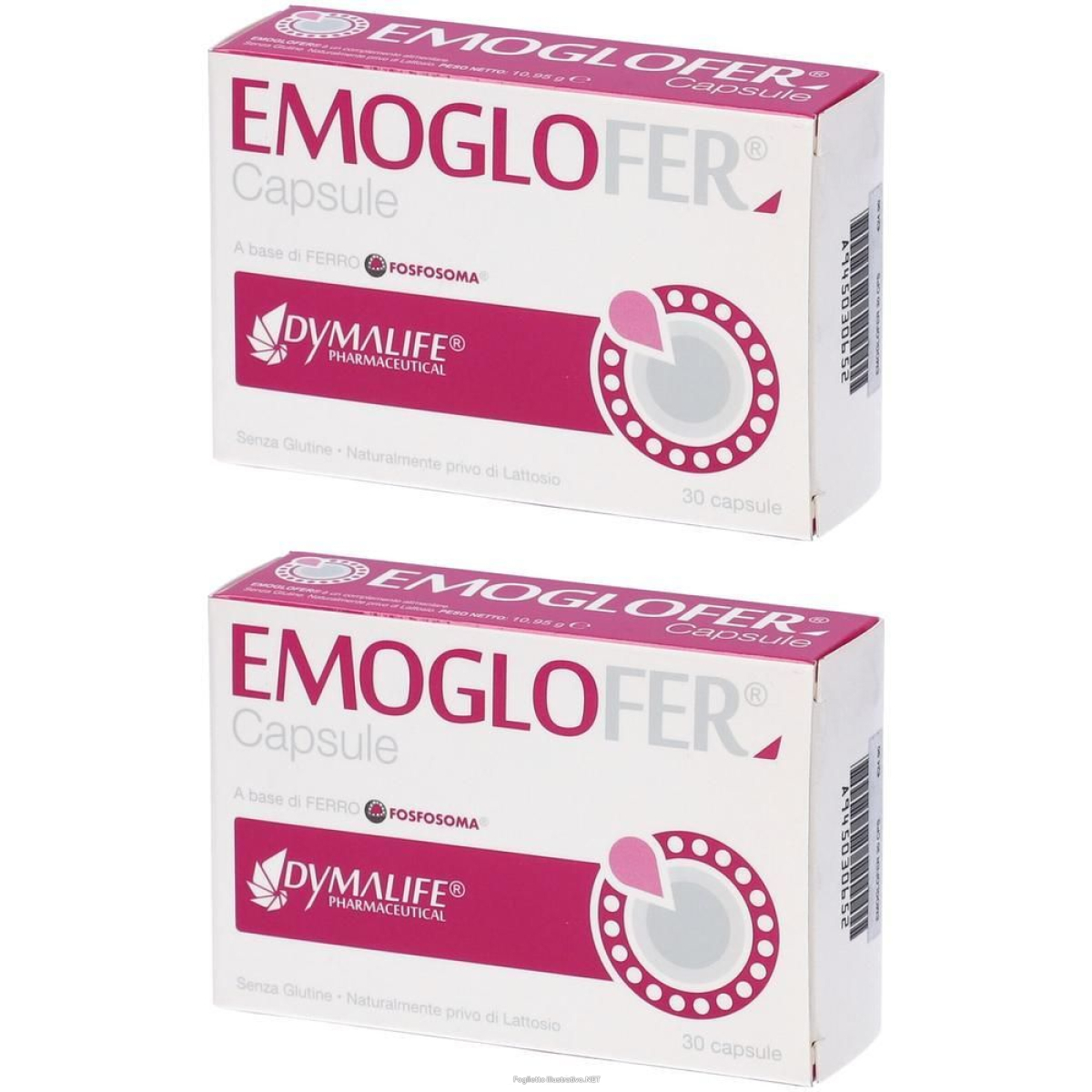 Acquista Online Emoglofer 30 Capsule 2x30 Pezzi Capsule e Cerca l'offerta più bassa
