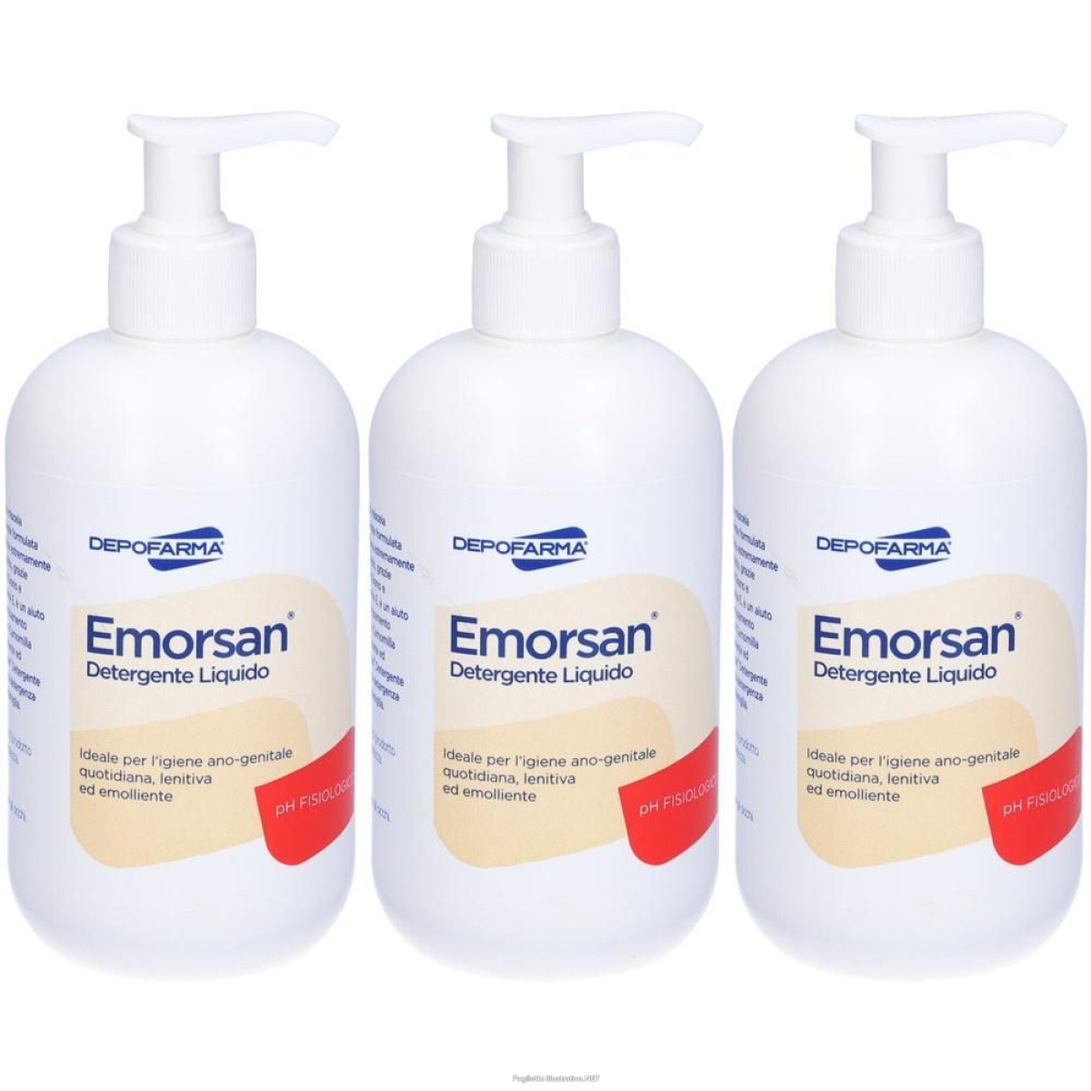 Acquista Online emorsan detergente liquido igiene ano-genitale ph fisiologico 500 ml 3 e Cerca l'offerta più bassa