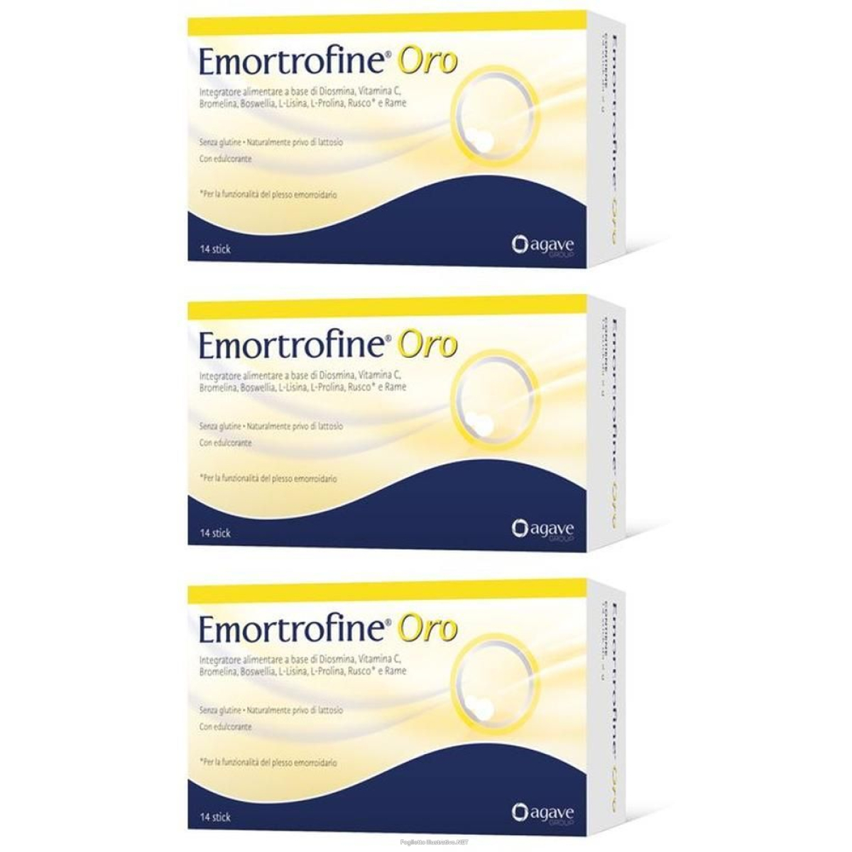 Acquista Online emortrofine® oro stick orali 3x28 g e Cerca l'offerta più bassa
