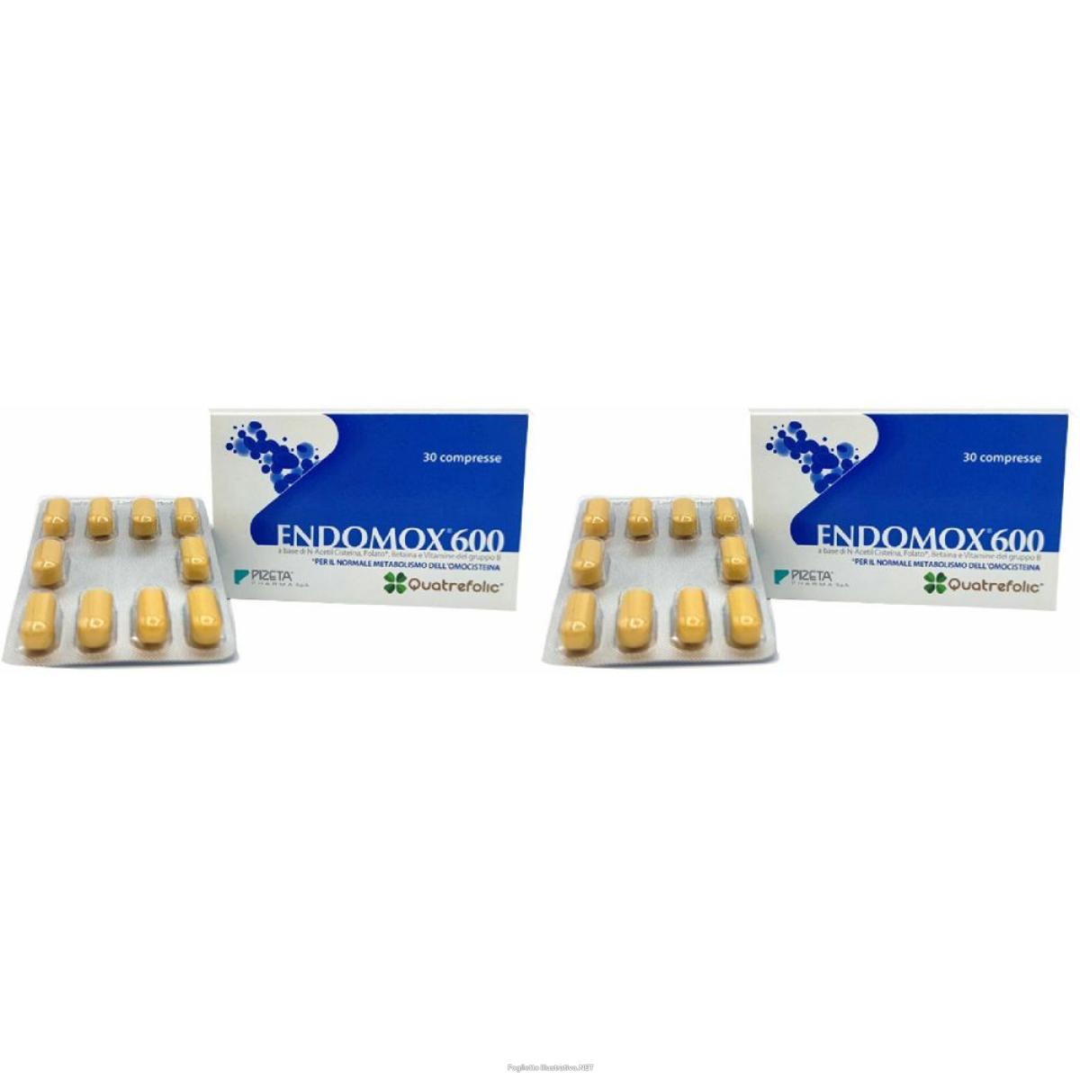 Acquista Online endomox 600 30cpr set da 2 2x30 pz compresse e Cerca l'offerta più bassa