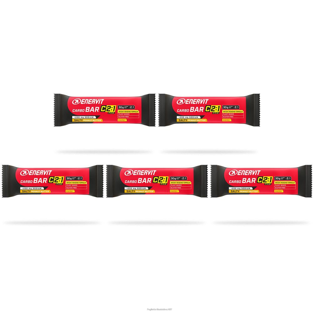 Acquista Online enervit carbo bar c2:1pro salty peanut butter set da 5 5x45 g e Cerca l'offerta più bassa
