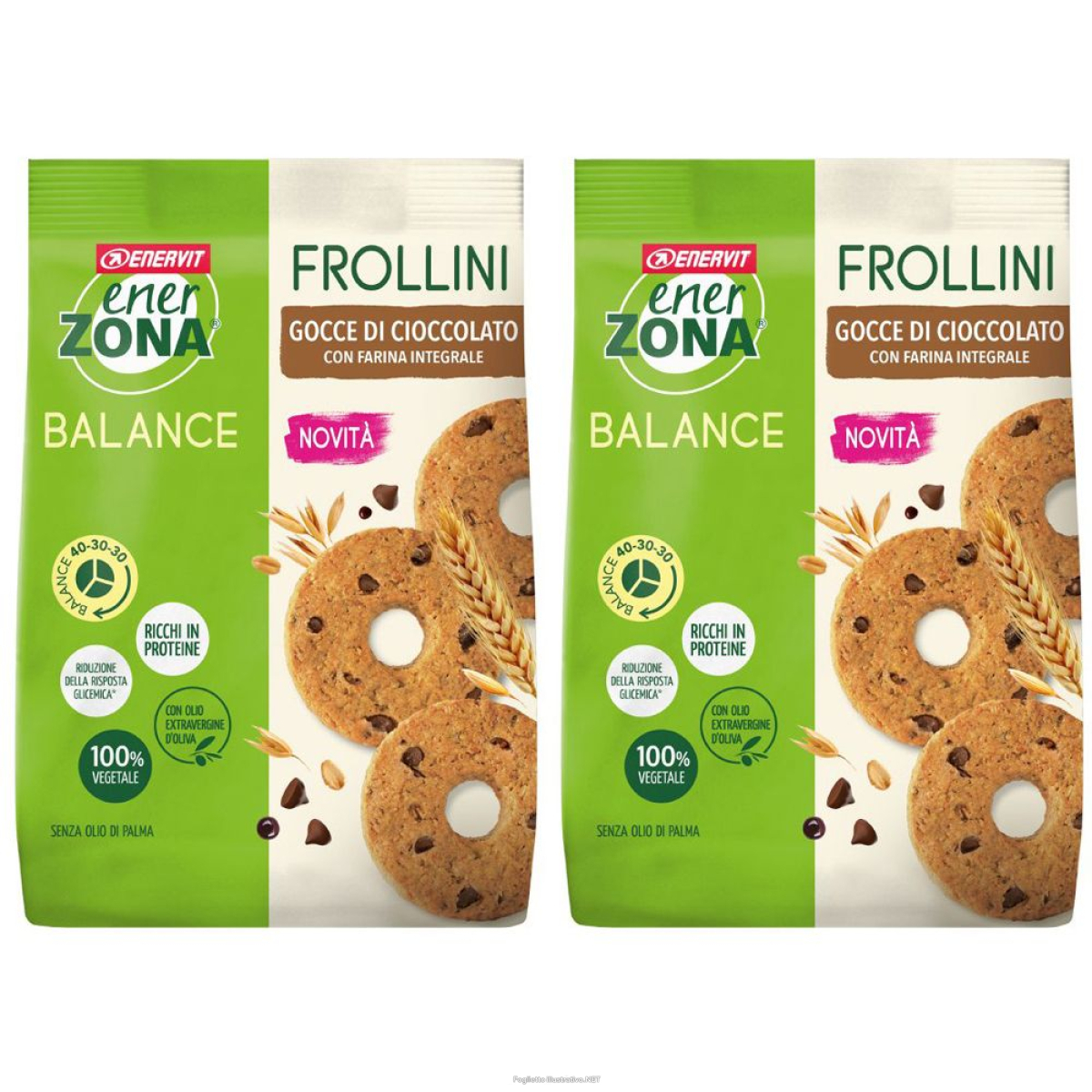 Acquista Online enervit enerzona frollini integrale gocce cioccolato set da 2 2x250 g e Cerca l'offerta più bassa
