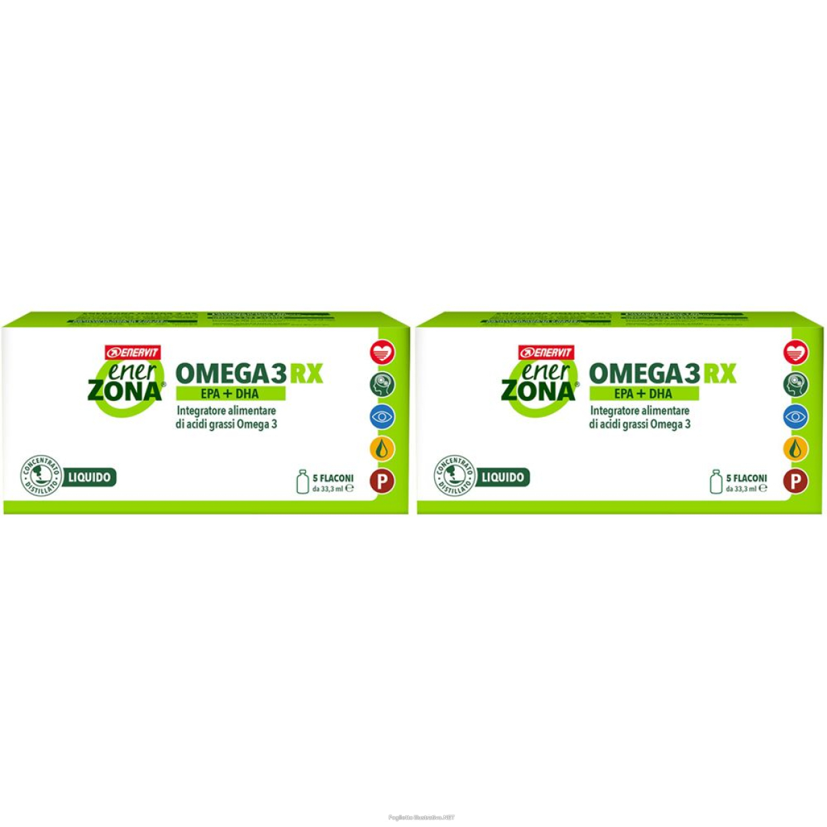 Acquista Online enervit® enerzona omega3 rx epa+dha set da 2 2x5x33,3 ml soluzione ora e Cerca l'offerta più bassa