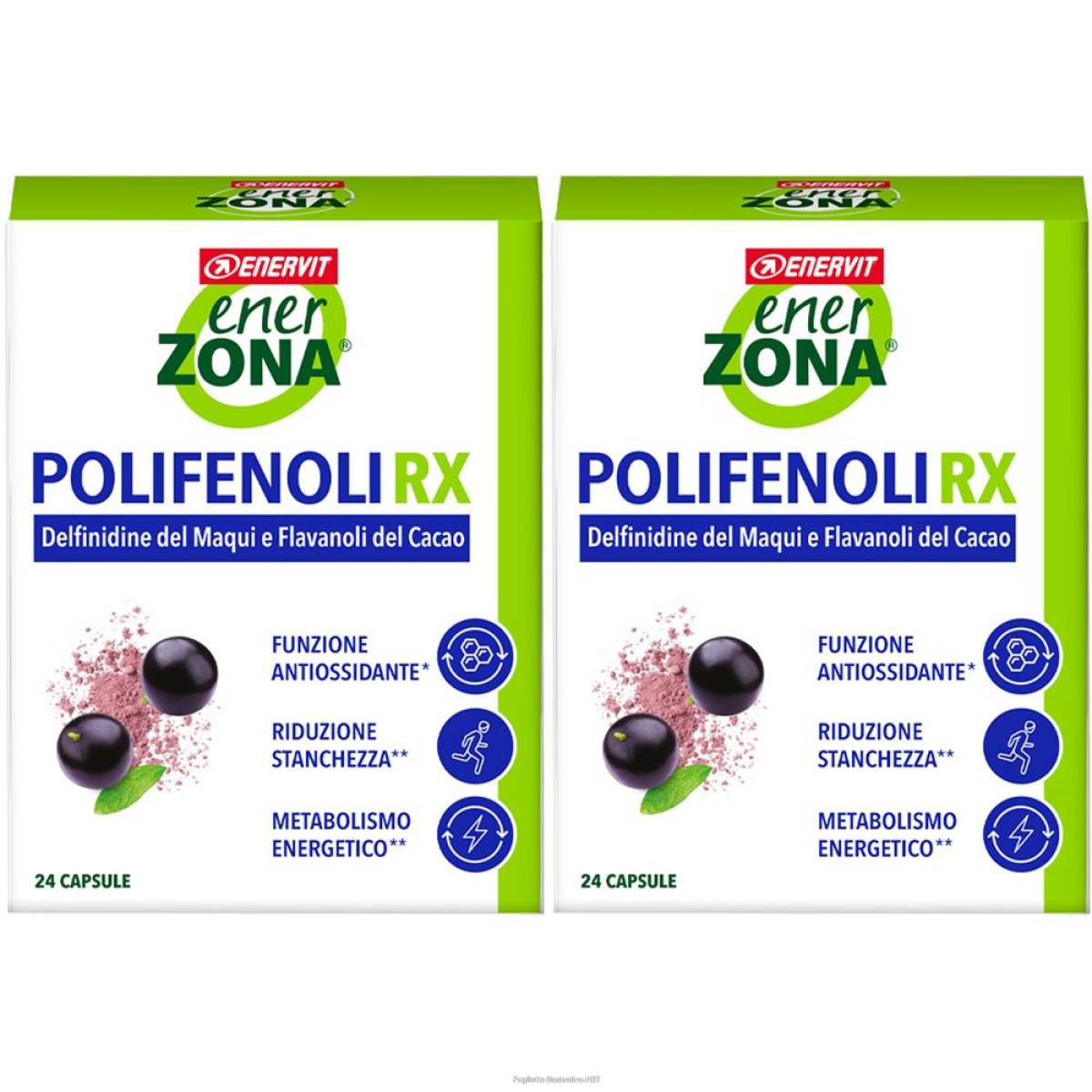 Acquista Online enervit® enerzona polifenoli rx set da 2 2x24 pc capsule e Cerca l'offerta più bassa