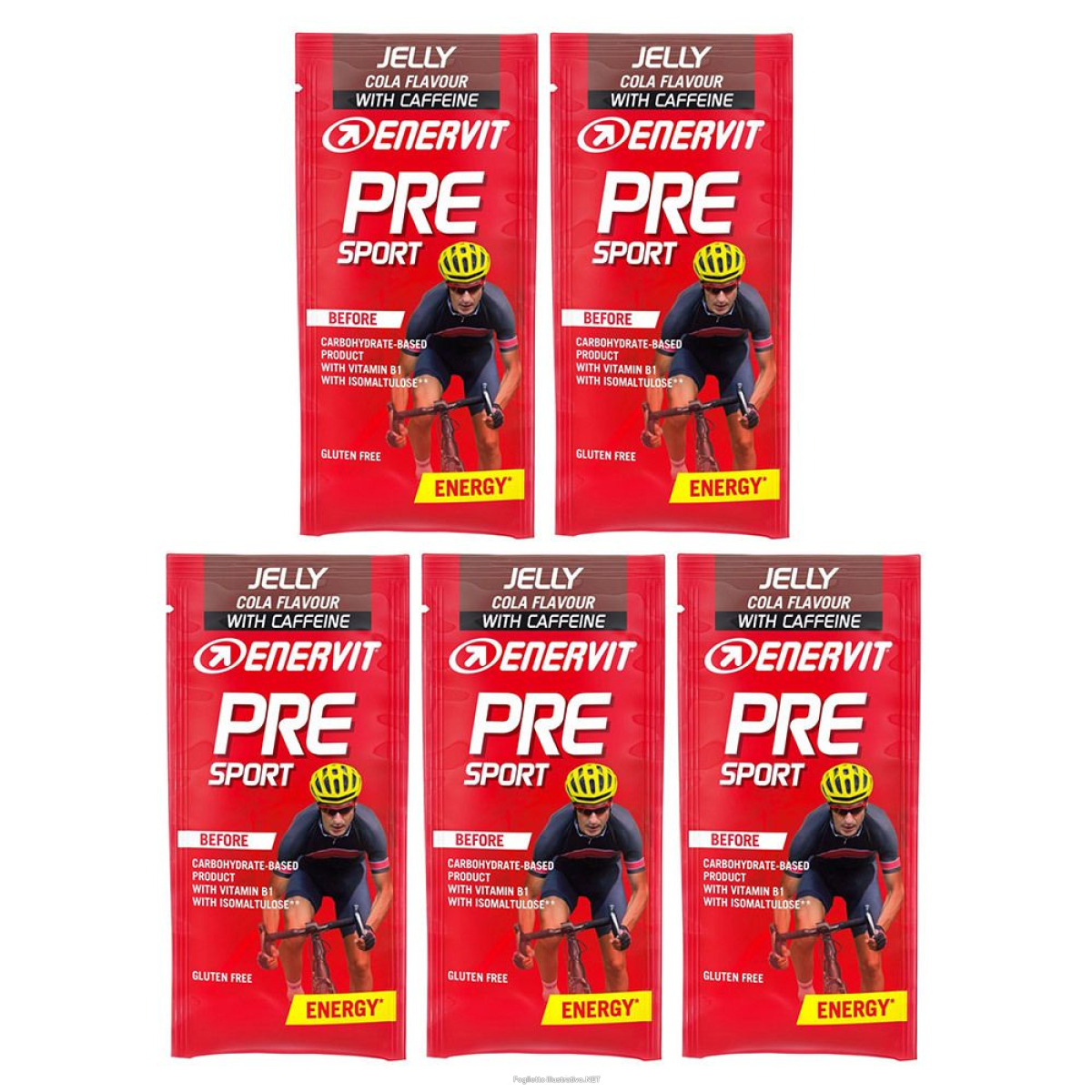 Acquista Online enervit pre sport cola con caffeina set da 5 5x45 g bustina e Cerca l'offerta più bassa
