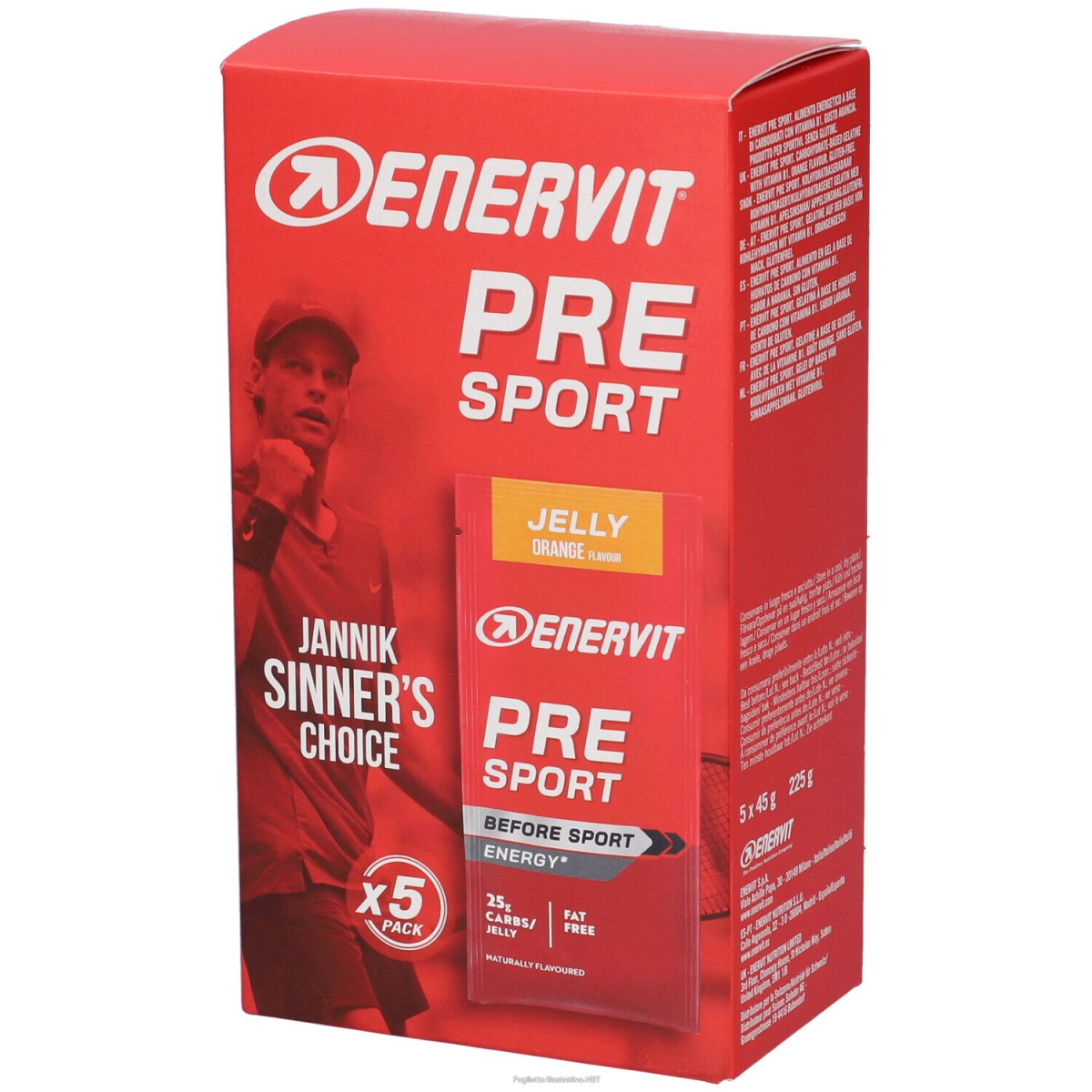 Acquista Online enervit pre sport gusto jelly orange bustine 225 g polvere per soluzio e Cerca l'offerta più bassa