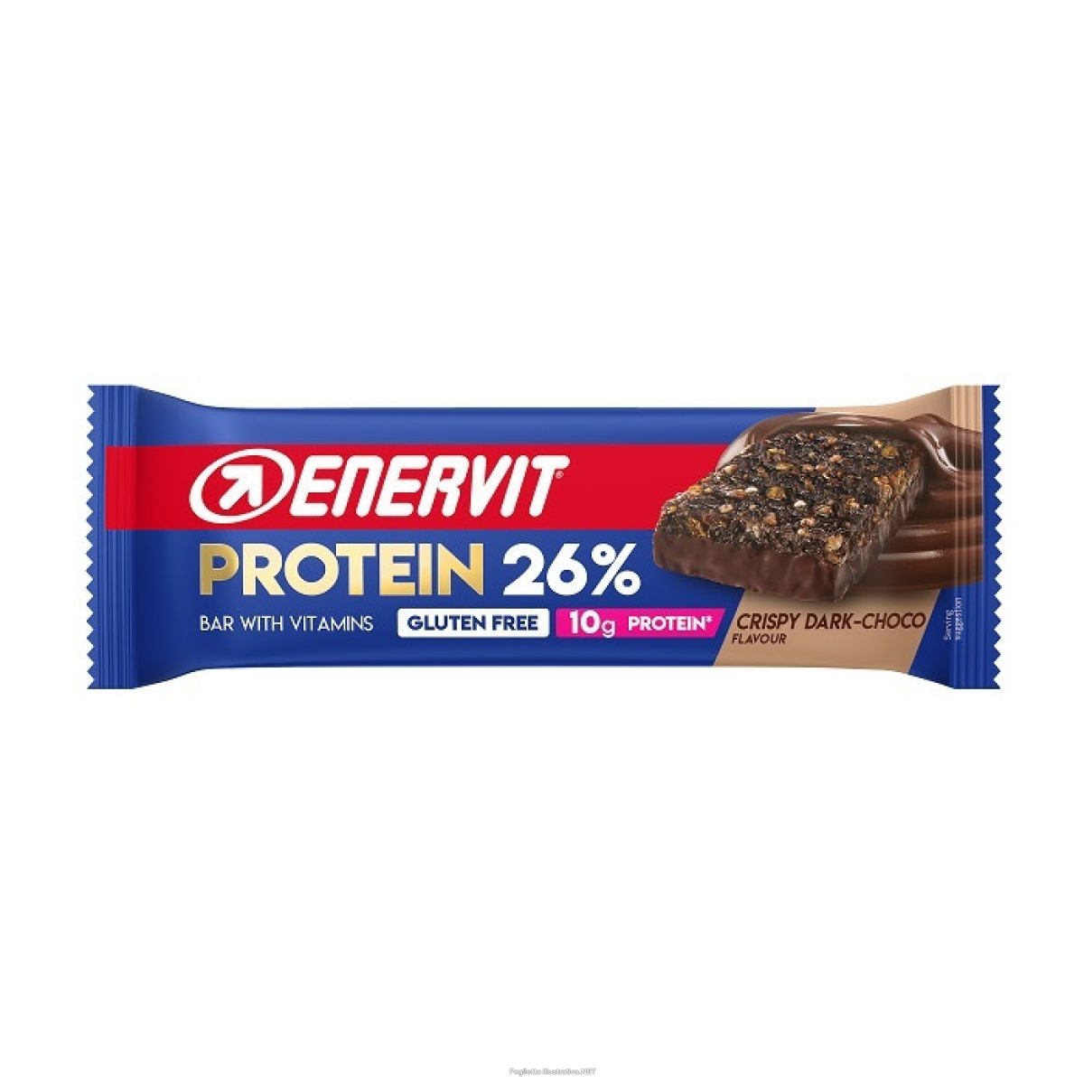 Acquista Online enervit protein bar 26% - crispy dark choco 40g 40 g barretta e Cerca l'offerta più bassa
