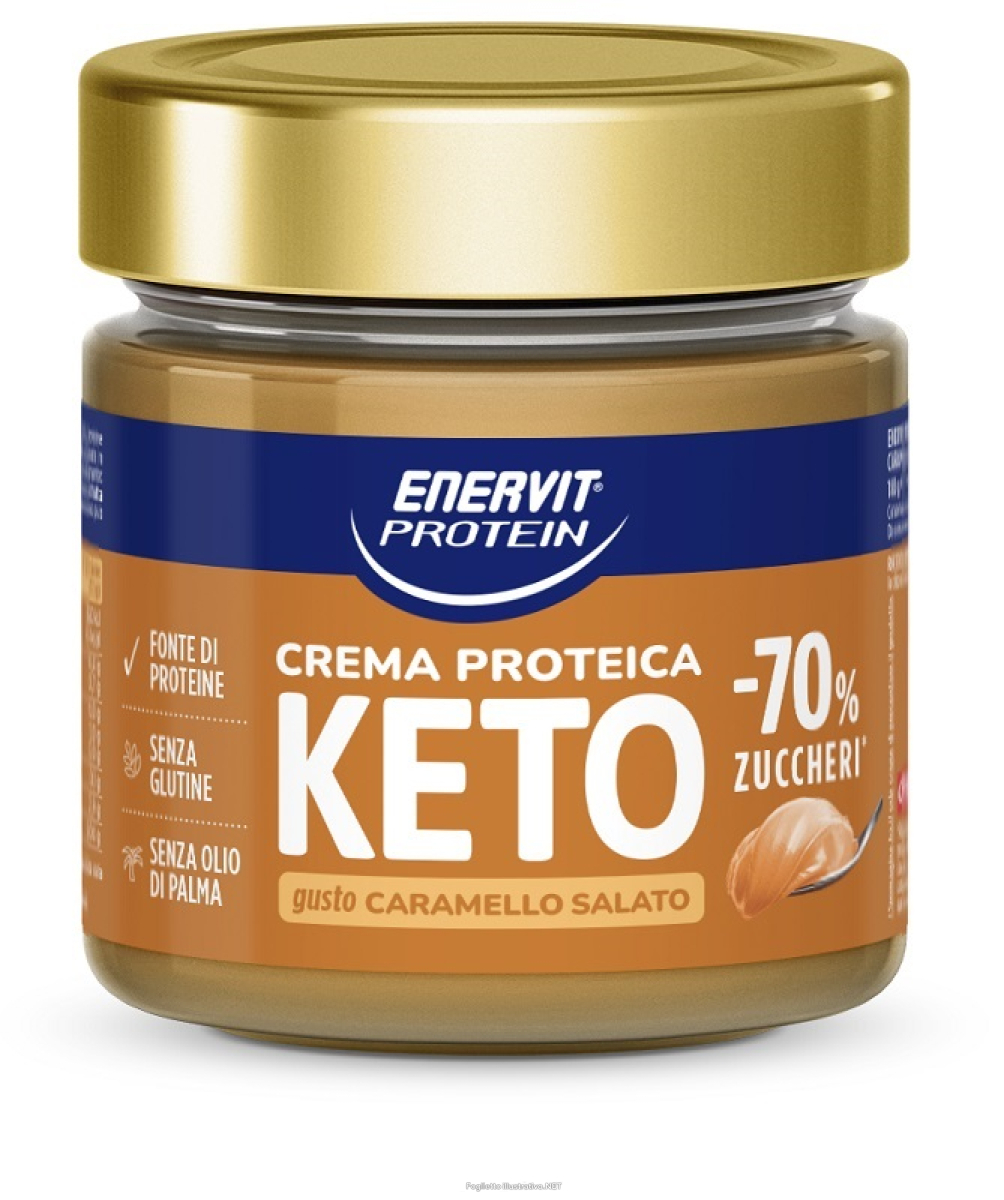 Acquista Online enervit protein crema keto crema proteica al caramello salato 180 g e Cerca l'offerta più bassa