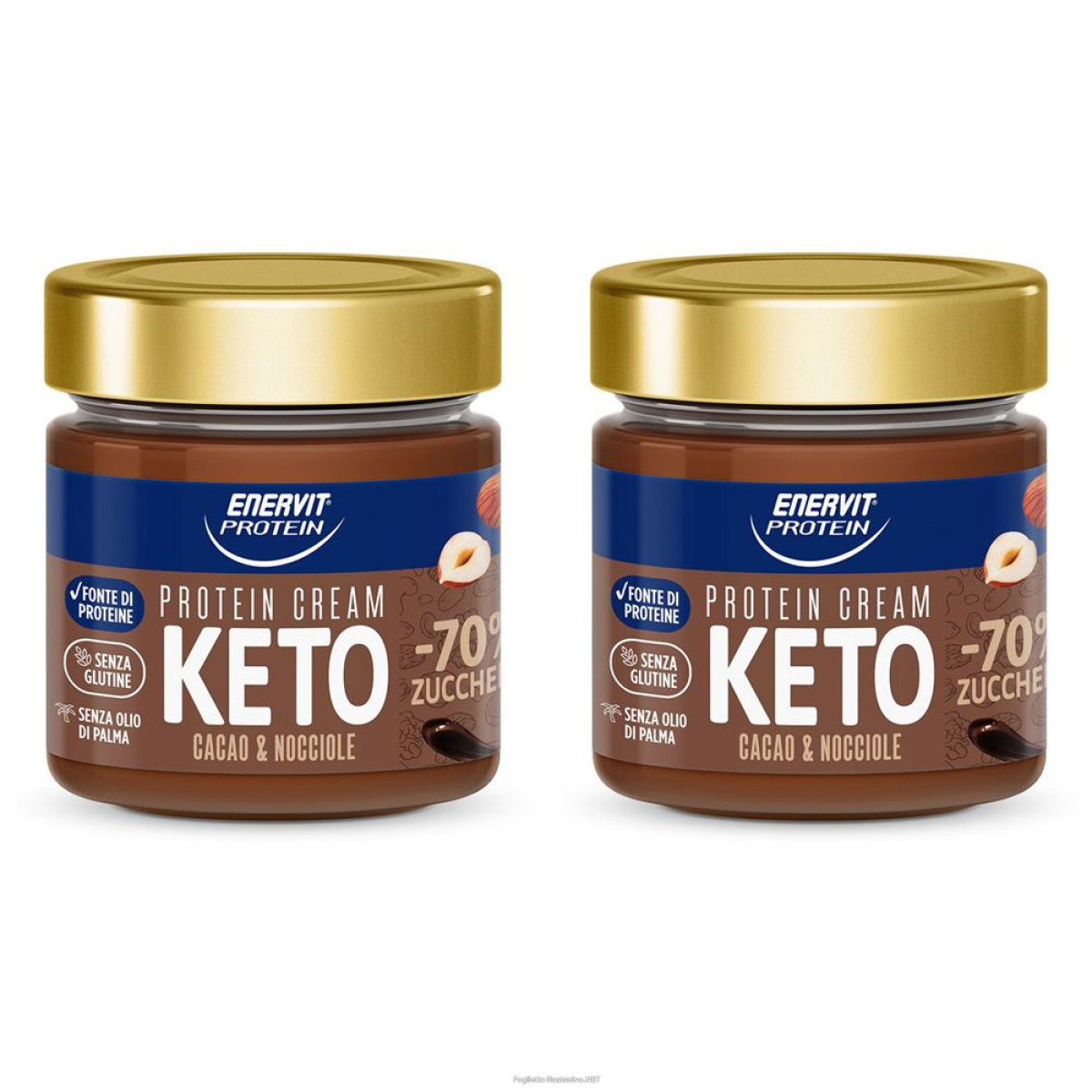 Acquista Online enervit protein keto crema cioccolato set da 2 2x180 g e Cerca l'offerta più bassa