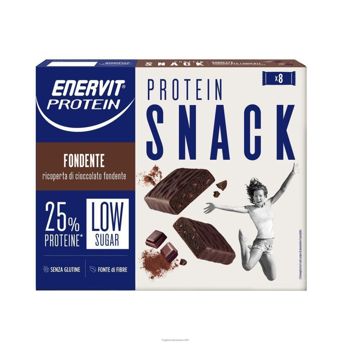 Acquista Online enervit protein snack fondente low sugar astuccio 8 x 27 g 4x216 g e Cerca l'offerta più bassa