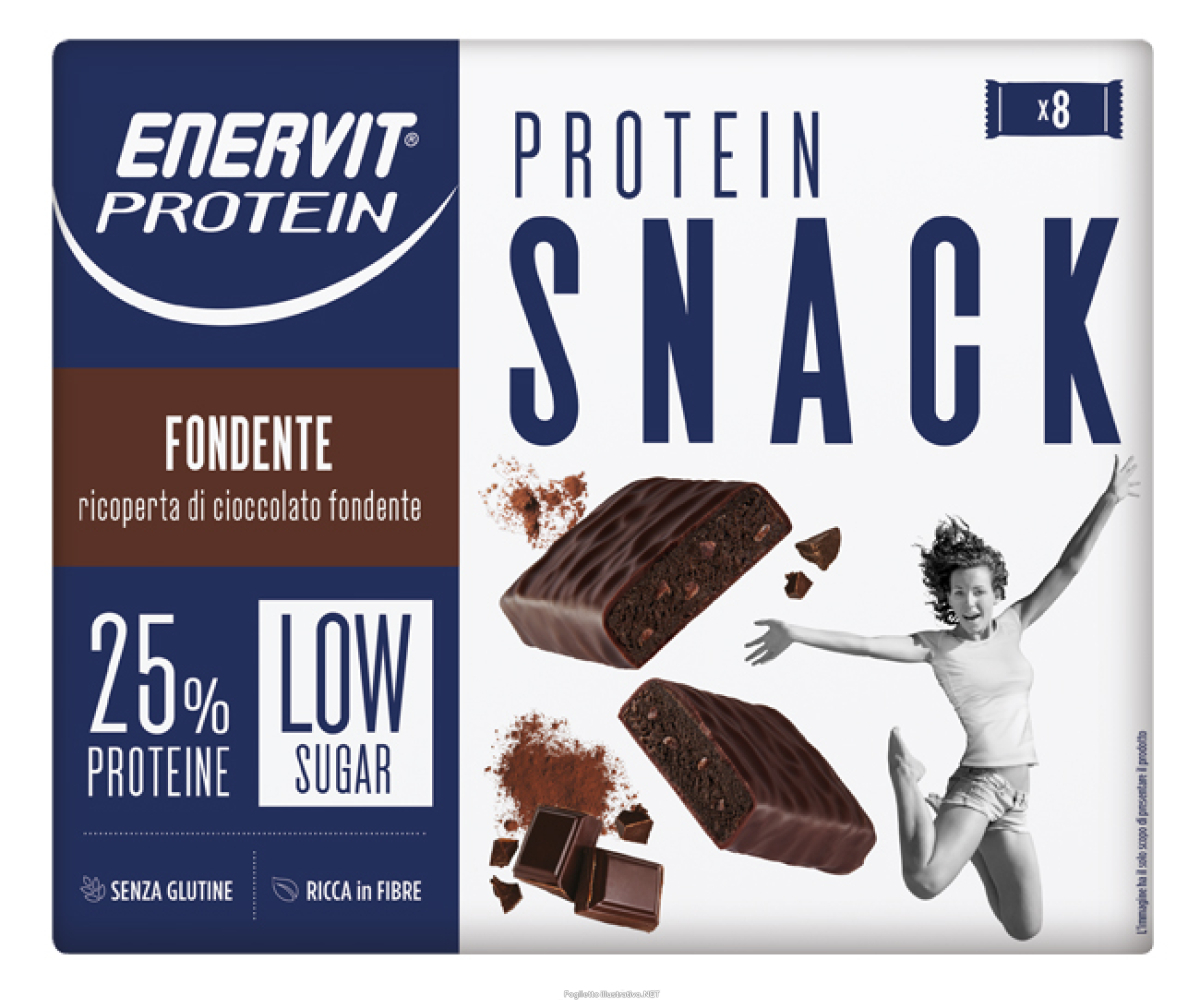 Acquista Online enervit protein snack fondente low sugar astuccio 8 x 27 g e Cerca l'offerta più bassa