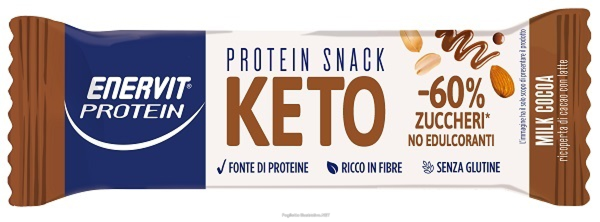 Acquista Online enervit protein snack keto milk cocoa 35 g e Cerca l'offerta più bassa