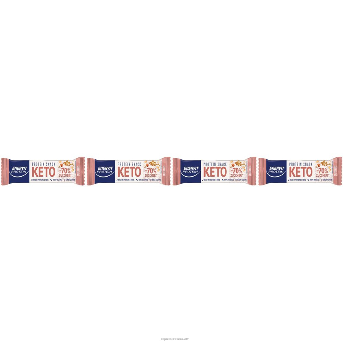Acquista Online enervit® protein snack keto salted nuts set da 4 4x35 g e Cerca l'offerta più bassa