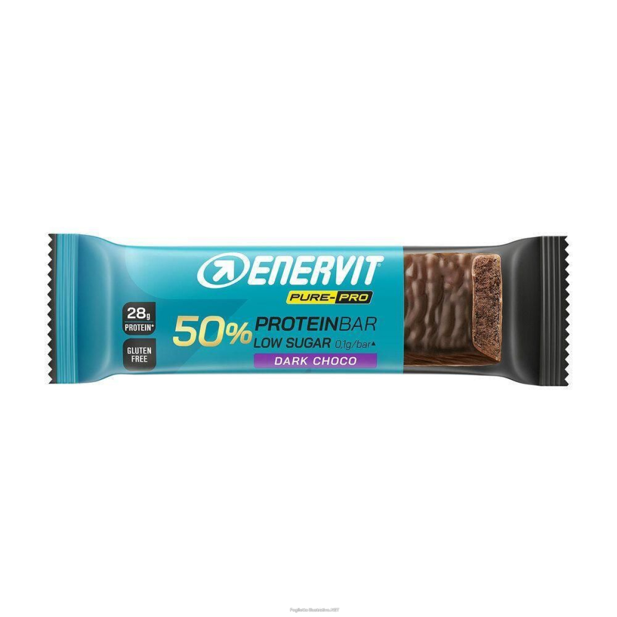 Acquista Online enervit pure-pro 50% protein bar dark choco 6x55 g e Cerca l'offerta più bassa
