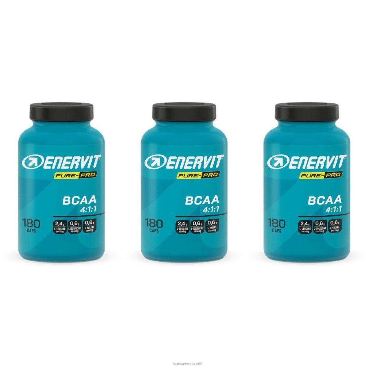 Acquista Online enervit pure-pro bcaa 4:1:1 180 compresse 3x192,6 g e Cerca l'offerta più bassa
