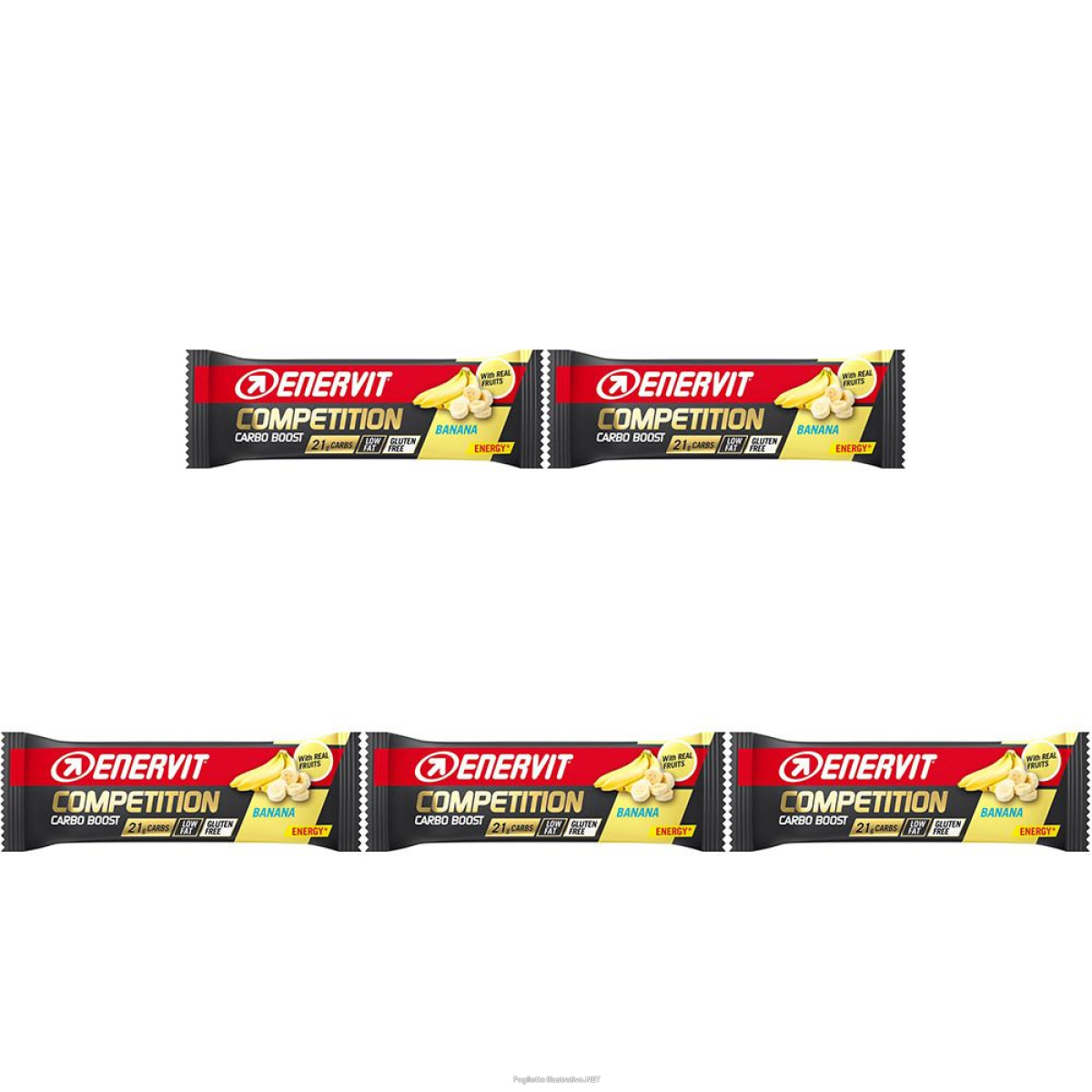 Acquista Online enervit® sport competition bar banana-vanilla flavour set da 5 5x30 g e Cerca l'offerta più bassa