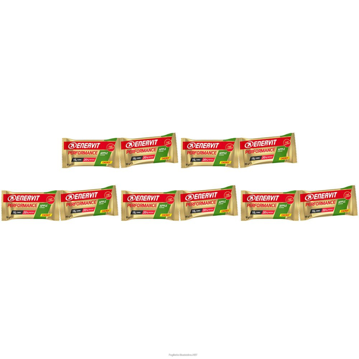 Acquista Online enervit® sport performance bar double mela set da 5 5x2x30 g e Cerca l'offerta più bassa