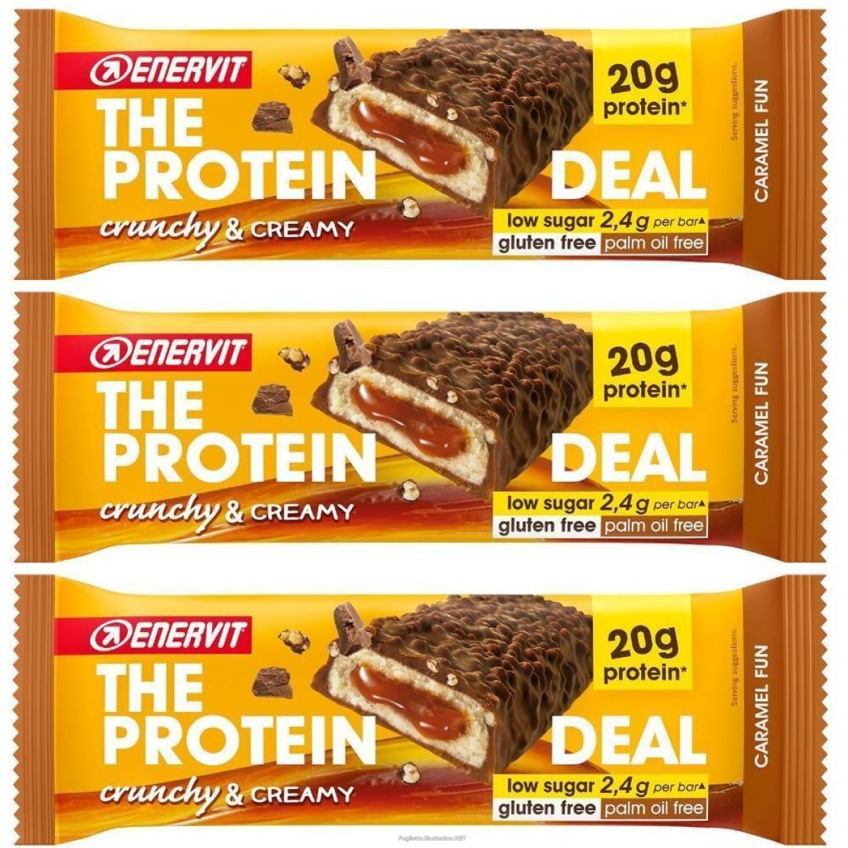 Acquista Online enervit® the protein deal bar caramel fun 3x55 g e Cerca l'offerta più bassa