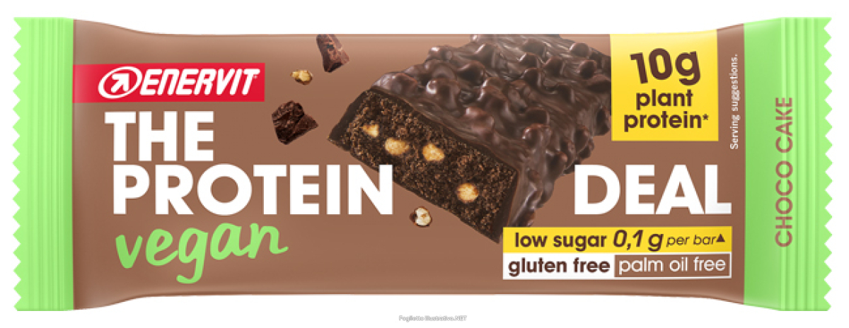 Acquista Online enervit the protein deal vegan barretta proteica al gusto di choco cake 40g e Cerca l'offerta più bassa