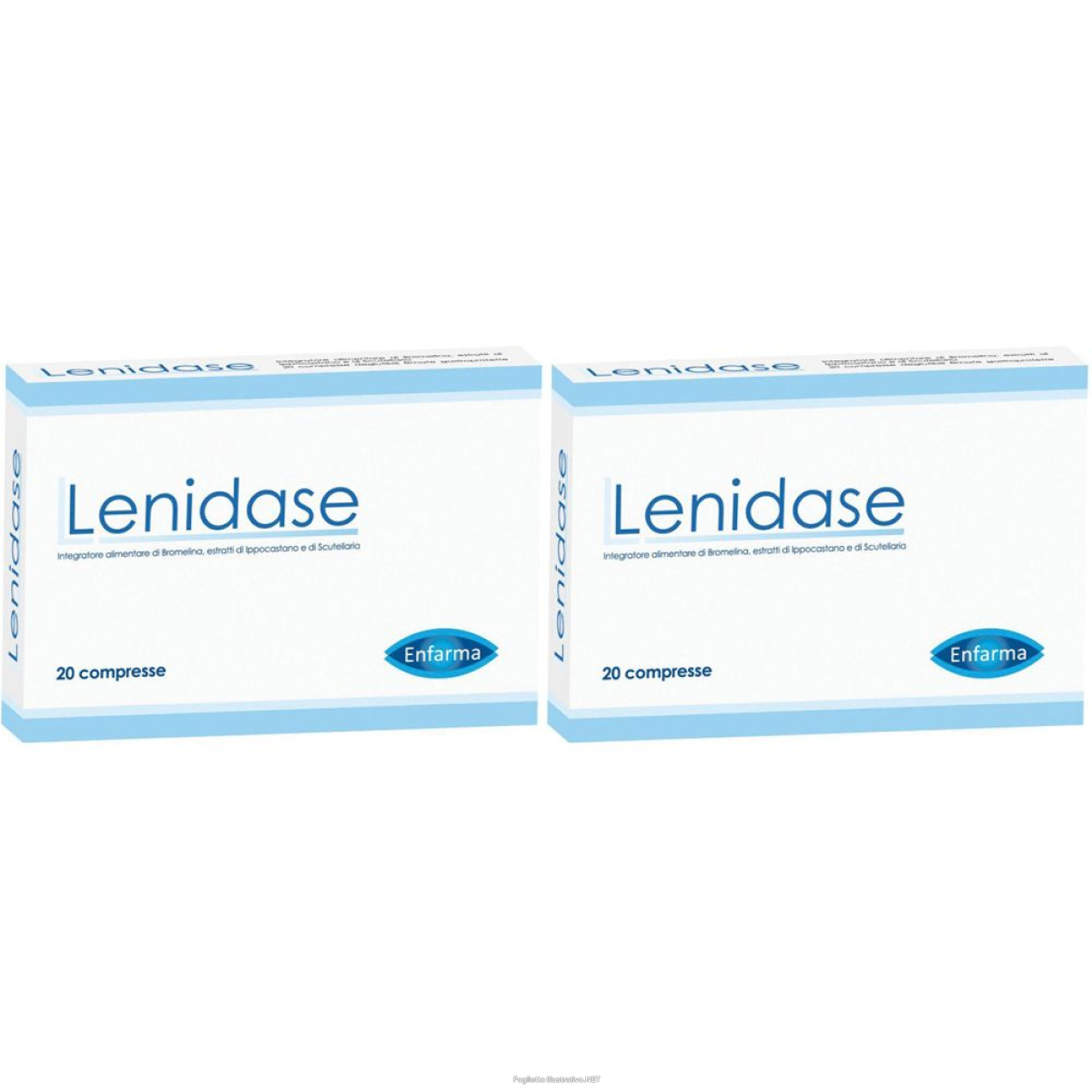 Acquista Online enfarma lenidase compresse set da 2 2x20 pz e Cerca l'offerta più bassa