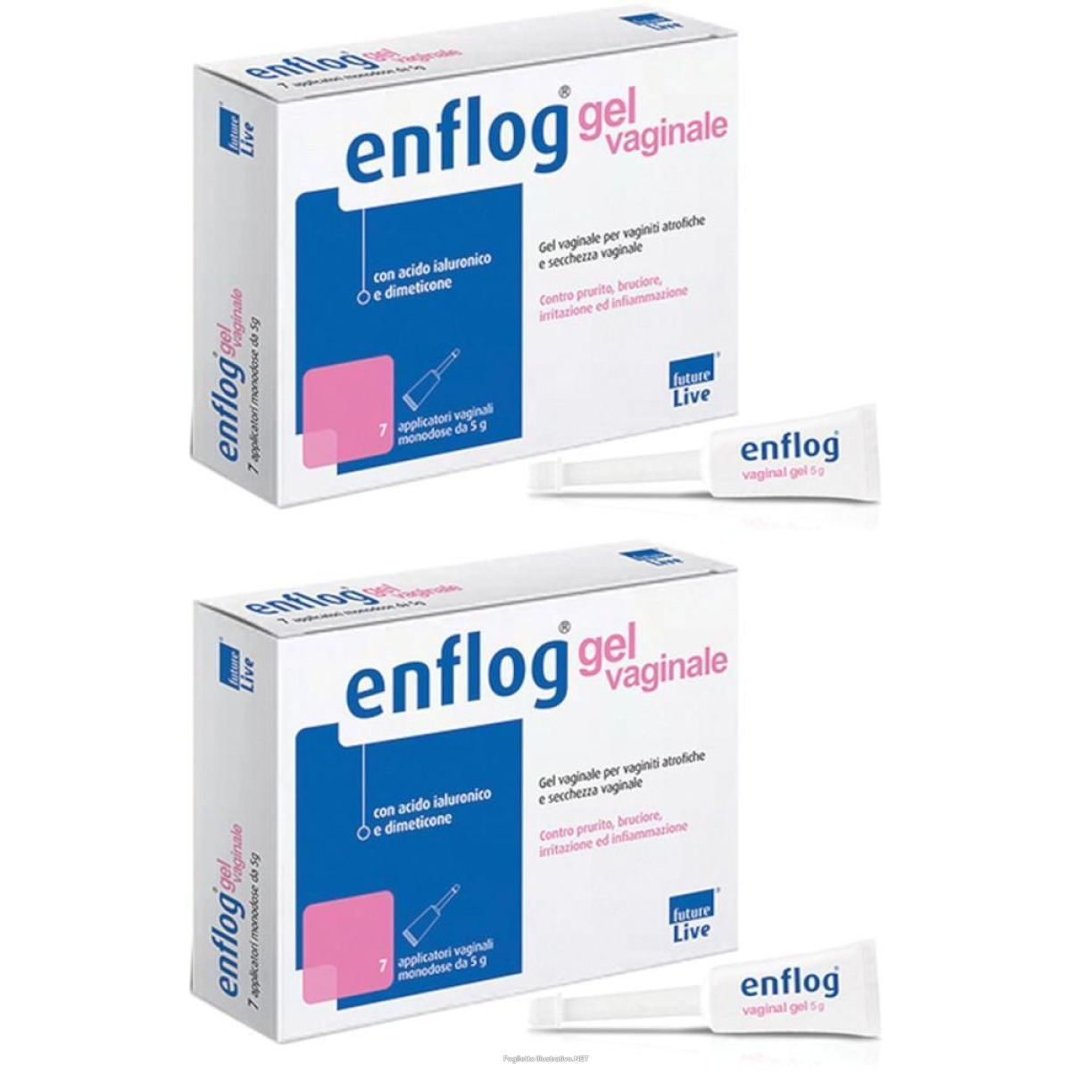 Acquista Online enflog gel vaginale 7 applicatori monodose da 5 g 2x7x5 g e Cerca l'offerta più bassa